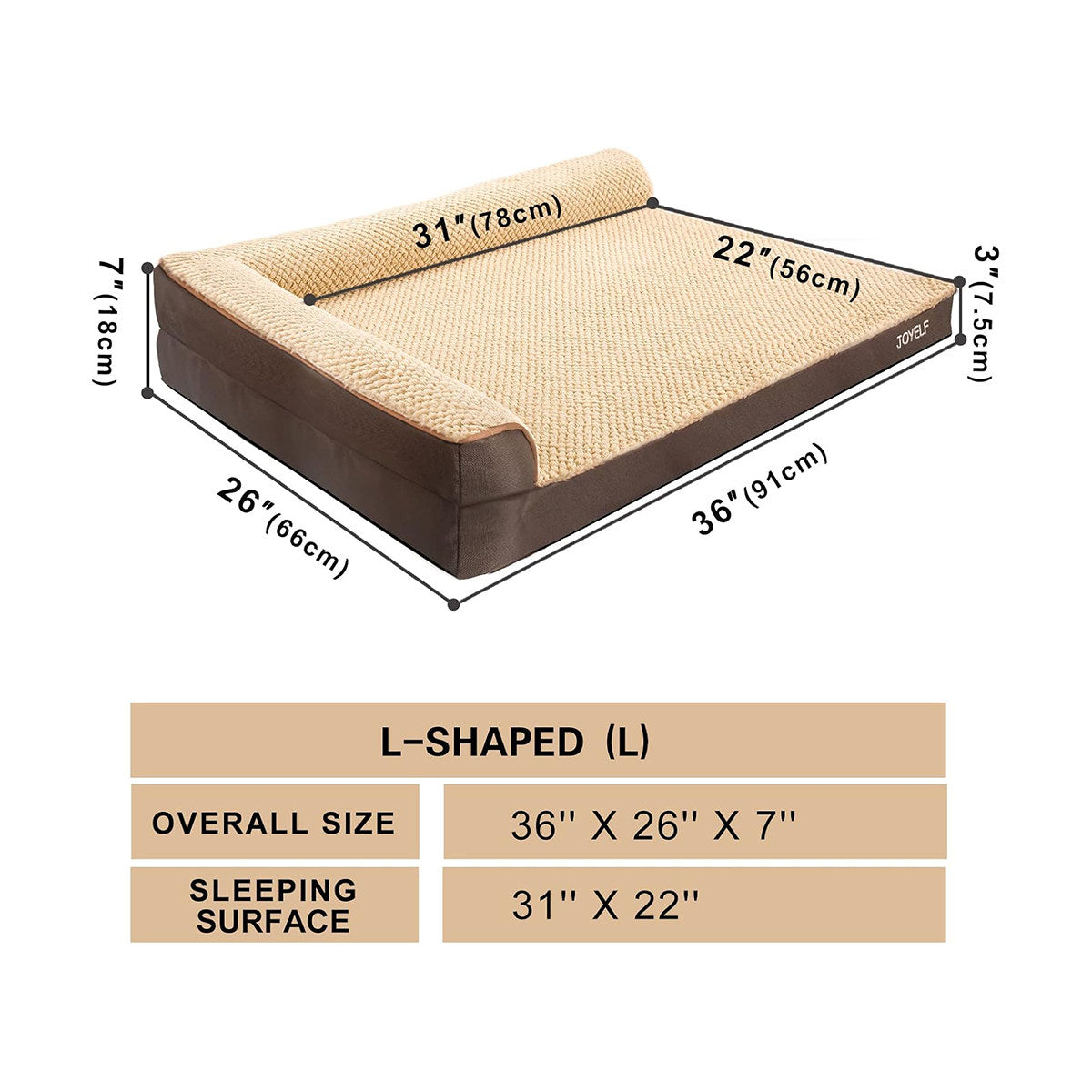 Orthopedic Bolster Dog Bed — Memory Foam, Washable & Anti-Anxiety