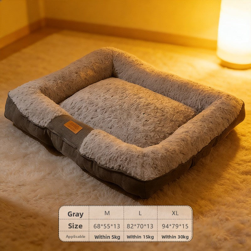 Premium Flannel Pet Sofa Bed — Cozy Nest for Cats & Dogs | 34 Styles