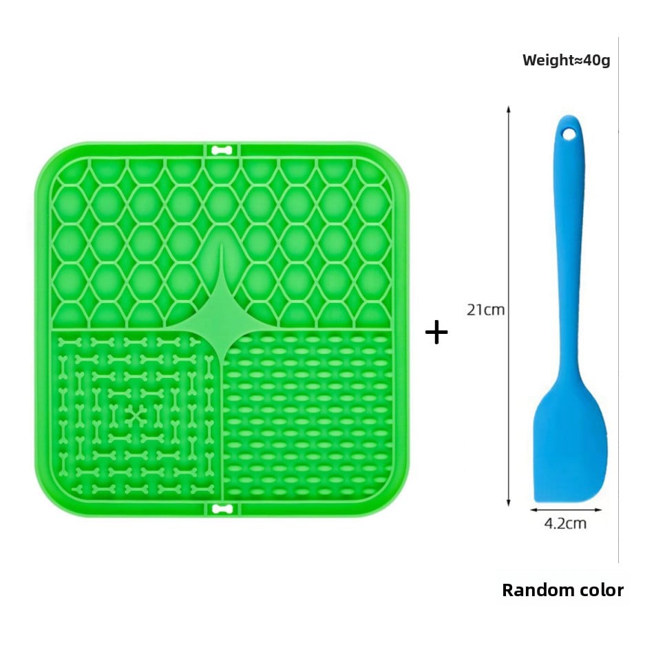Silicone Licking Mat — Slow Feeder, Anti-Choke, Suction Base, Cats & Dogs