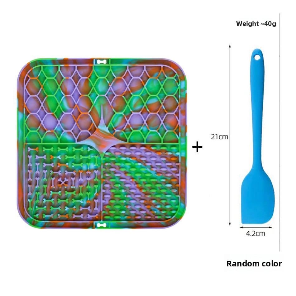 Silicone Licking Mat — Slow Feeder, Anti-Choke, Suction Base, Cats & Dogs