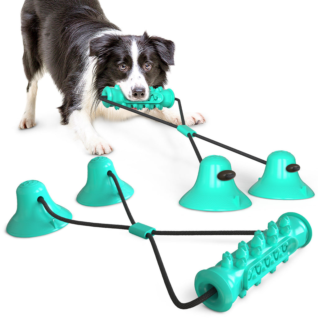 Dog Suction Cup Tug Toy — Molar Bite Rope & Tooth Cleaning