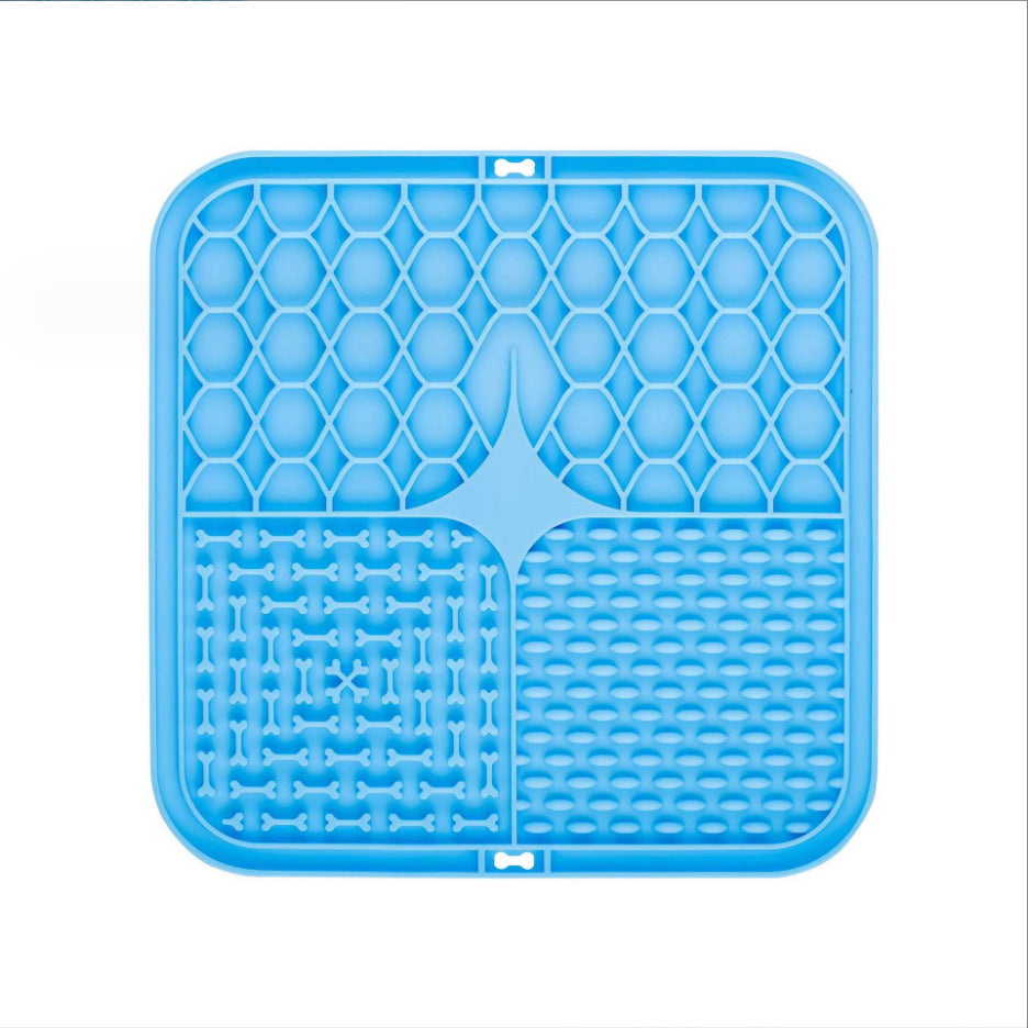 Silicone Licking Mat — Slow Feeder, Anti-Choke, Suction Base, Cats & Dogs