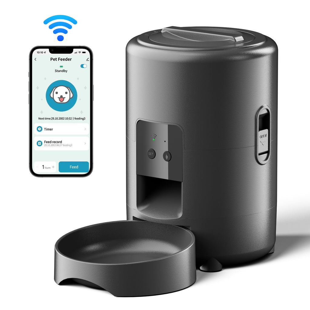 Automatic Pet Feeder with Video and WiFi for Cats and Dogs