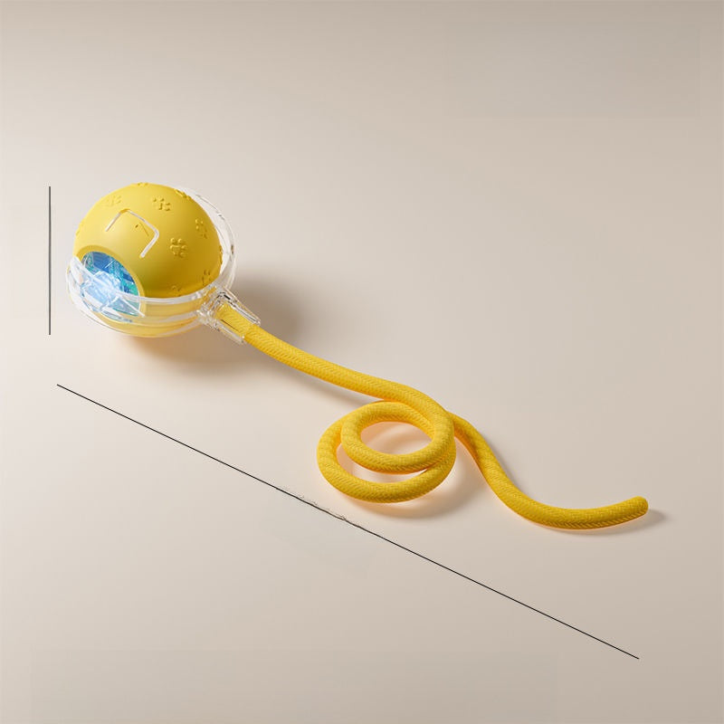 Interactive Cat Toy Ball — Auto Mode, Feather & Sound, 4 Styles