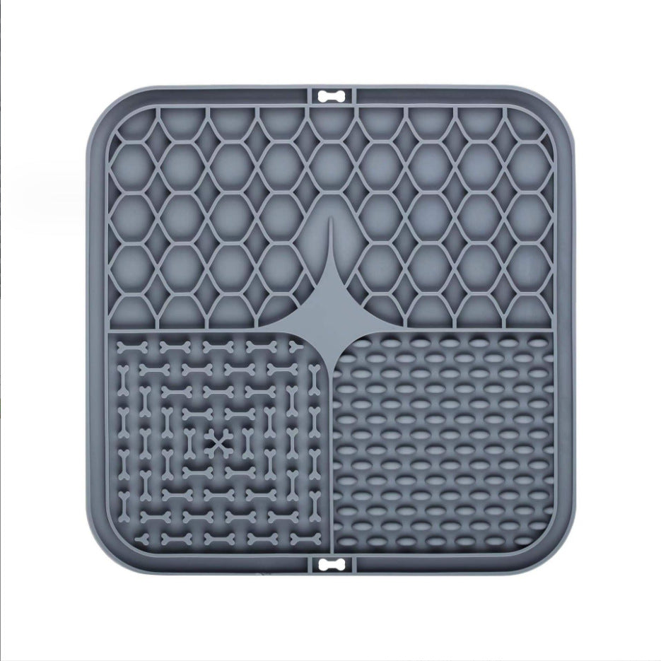 Silicone Licking Mat — Slow Feeder, Anti-Choke, Suction Base, Cats & Dogs