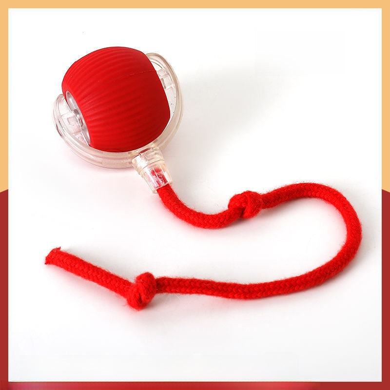 Interactive Cat Toy Ball — Auto Mode, Feather & Sound, 4 Styles