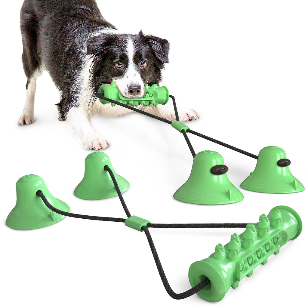 Dog Suction Cup Tug Toy — Molar Bite Rope & Tooth Cleaning