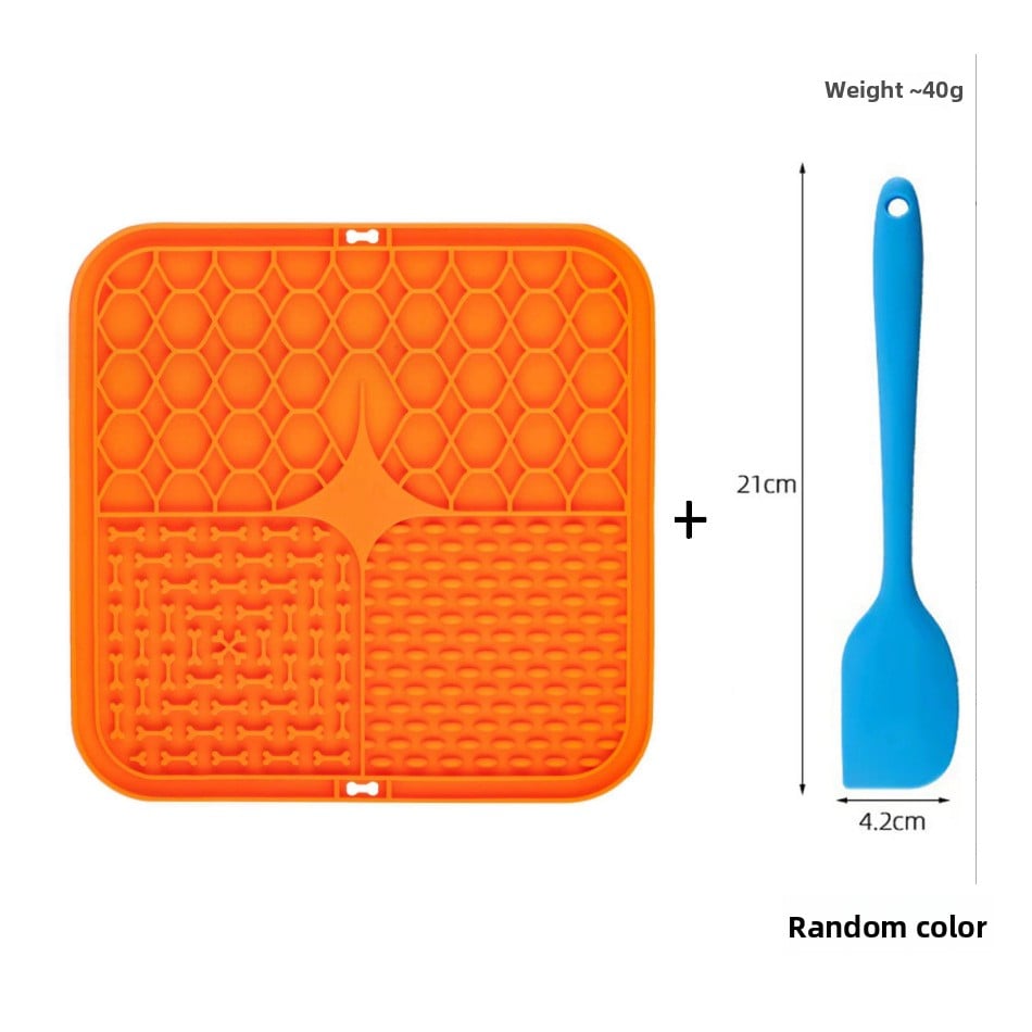Silicone Licking Mat — Slow Feeder, Anti-Choke, Suction Base, Cats & Dogs