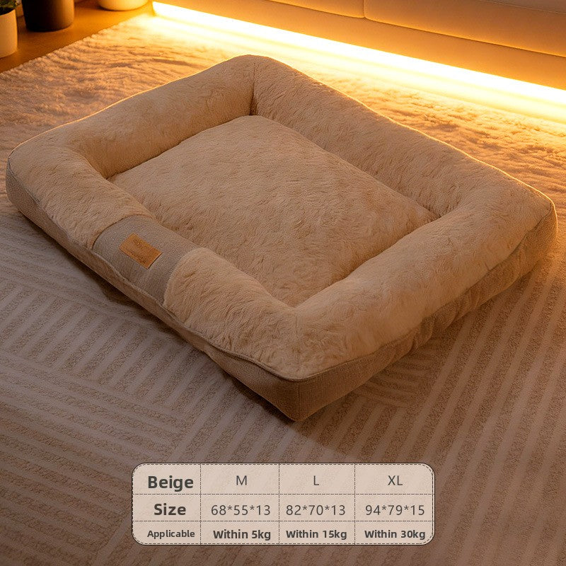 Premium Flannel Pet Sofa Bed — Cozy Nest for Cats & Dogs | 34 Styles