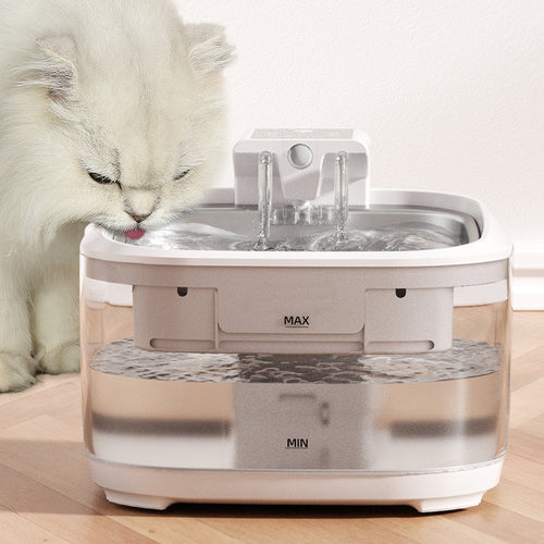 Automatic Cat Water Fountain — 5000mAh Wireless, Stainless Steel, USB-C