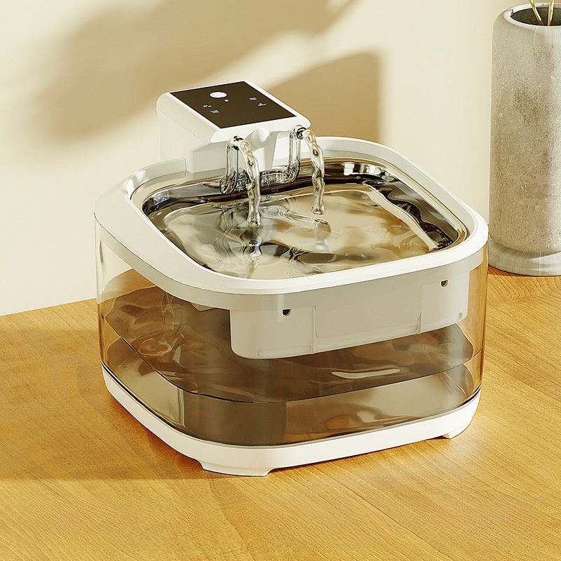 Automatic Cat Water Fountain — 5000mAh Wireless, Stainless Steel, USB-C