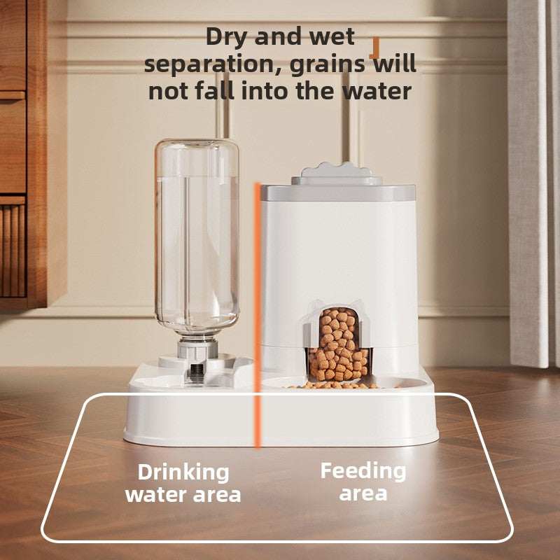 2-in-1 Automatic Pet Feeder & Water Dispenser