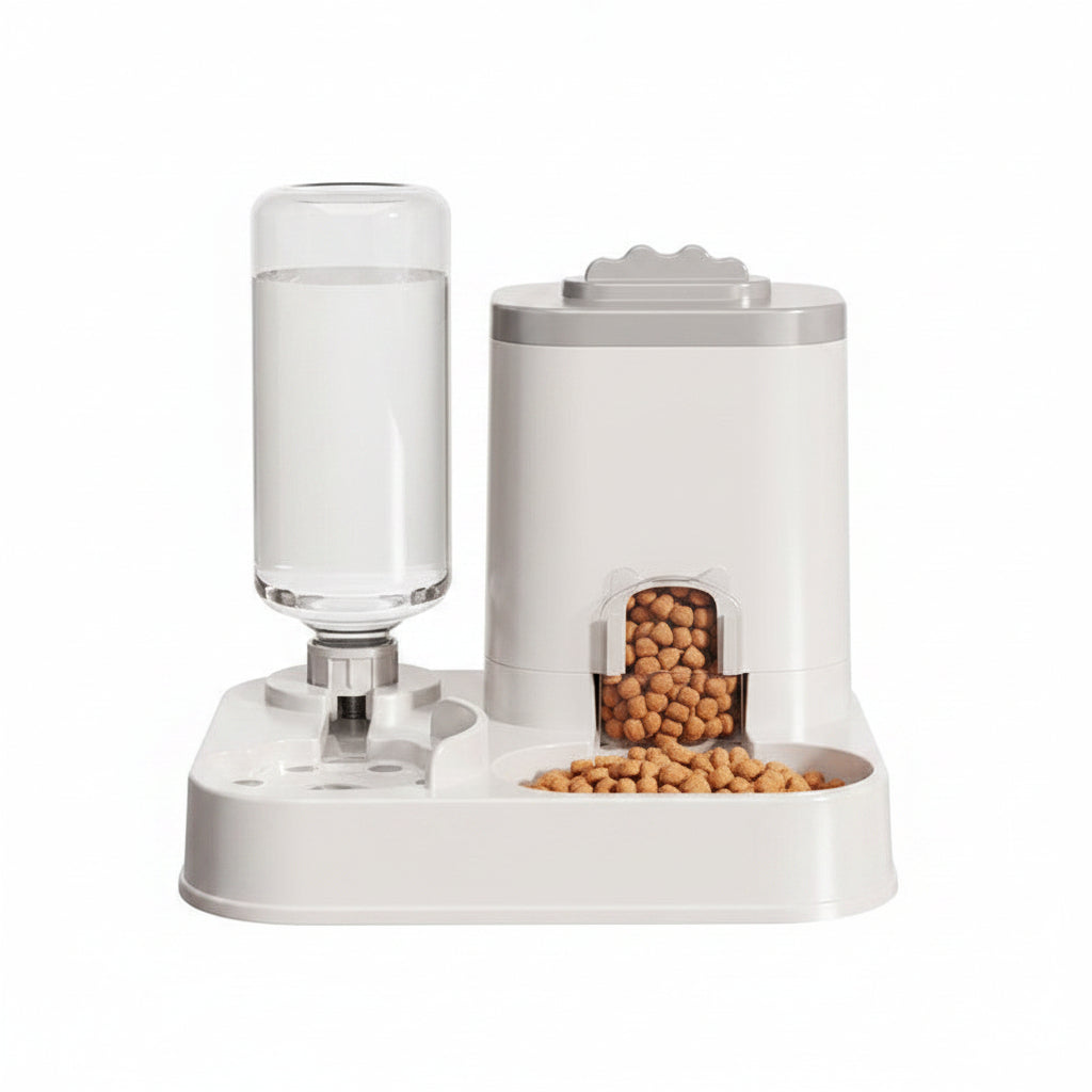 2-in-1 Automatic Pet Feeder & Water Dispenser