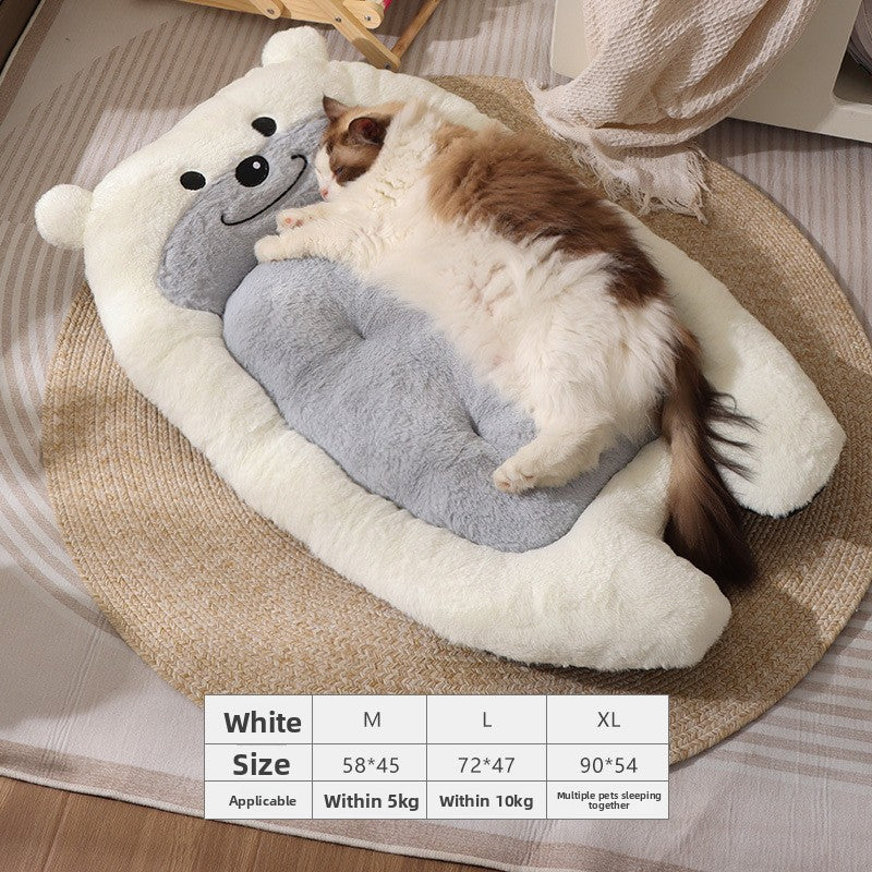 Premium Flannel Pet Sofa Bed — Cozy Nest for Cats & Dogs | 34 Styles