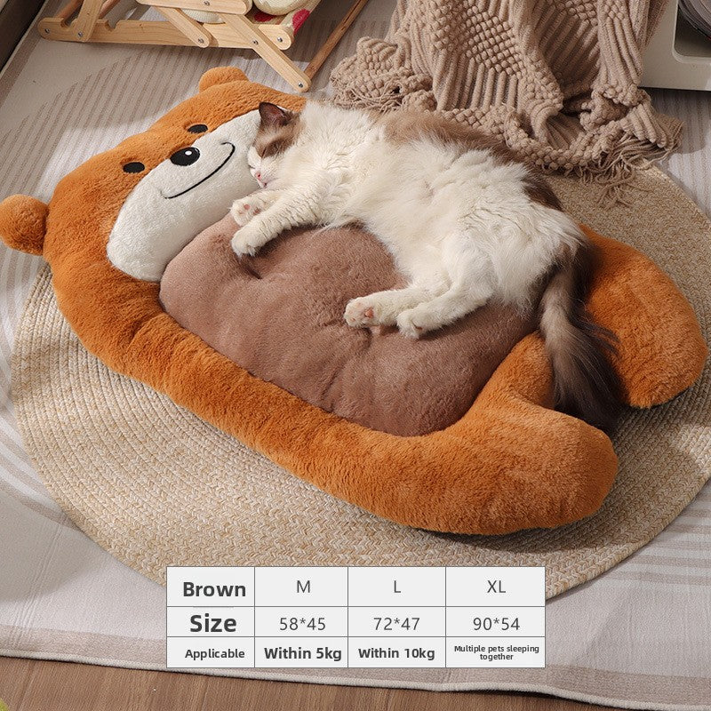 Premium Flannel Pet Sofa Bed — Cozy Nest for Cats & Dogs | 34 Styles