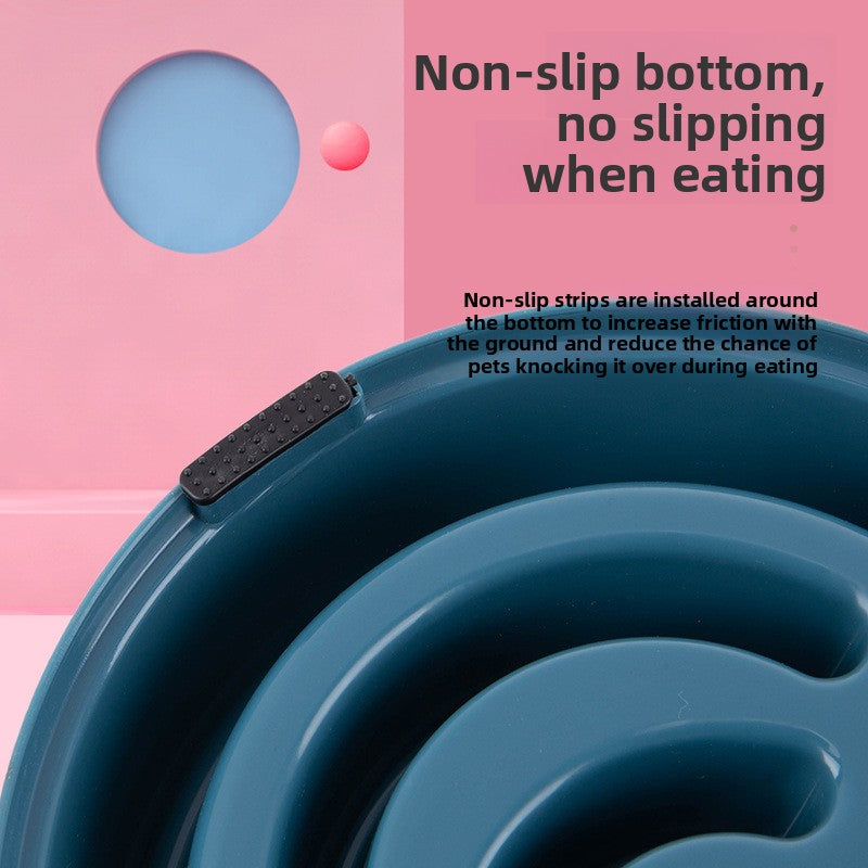 Silicone Slow Feeder Dog Bowl – Anti-Choke, 4 Colors, Small/Medium Dogs