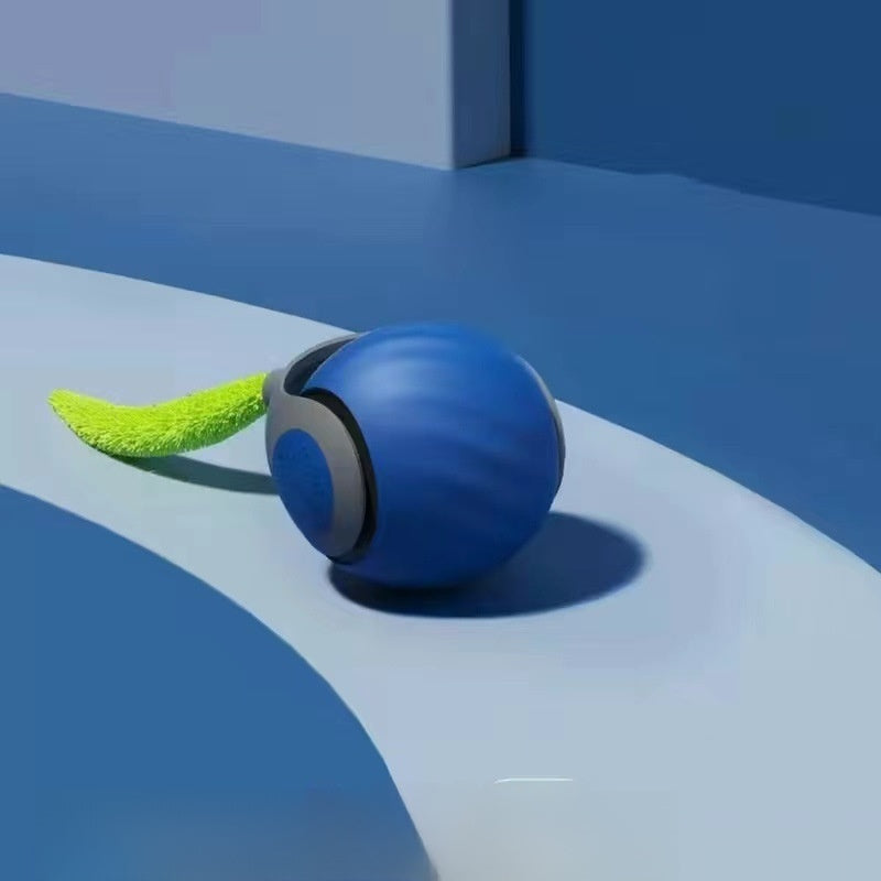 Interactive Cat Toy Ball — Auto Mode, Feather & Sound, 4 Styles