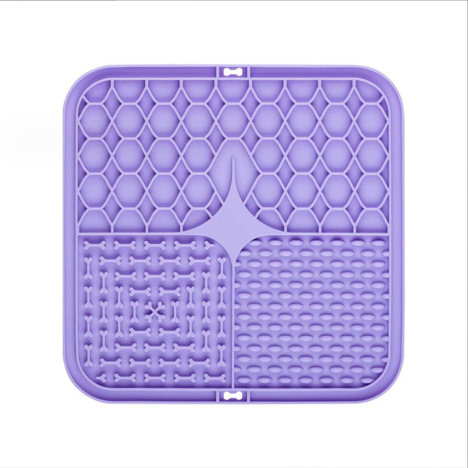 Silicone Licking Mat — Slow Feeder, Anti-Choke, Suction Base, Cats & Dogs