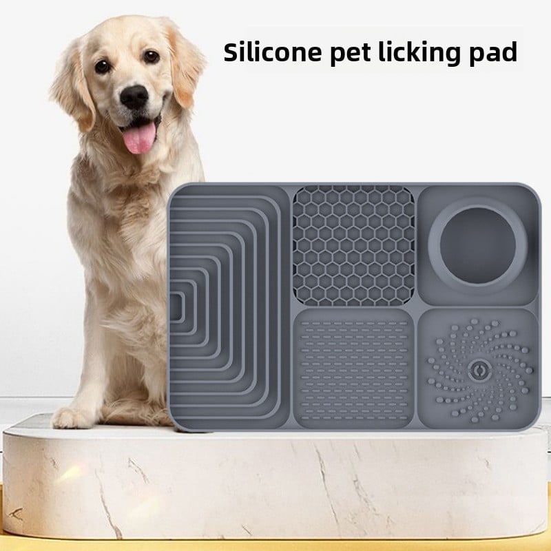 Silicone Slow Feeder Mat for Dogs & Cats | Anti-Choke Non-Slip Lick Mat