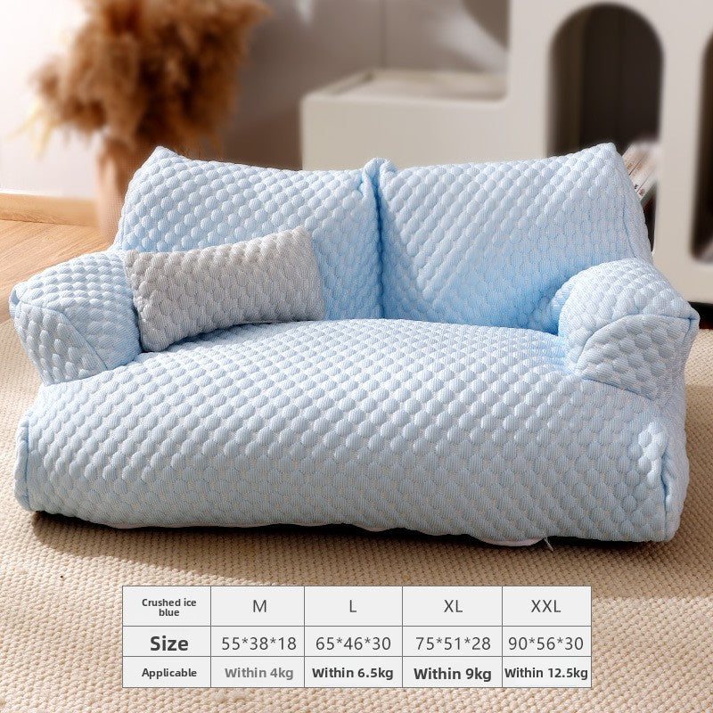 Premium Flannel Pet Sofa Bed — Cozy Nest for Cats & Dogs | 34 Styles