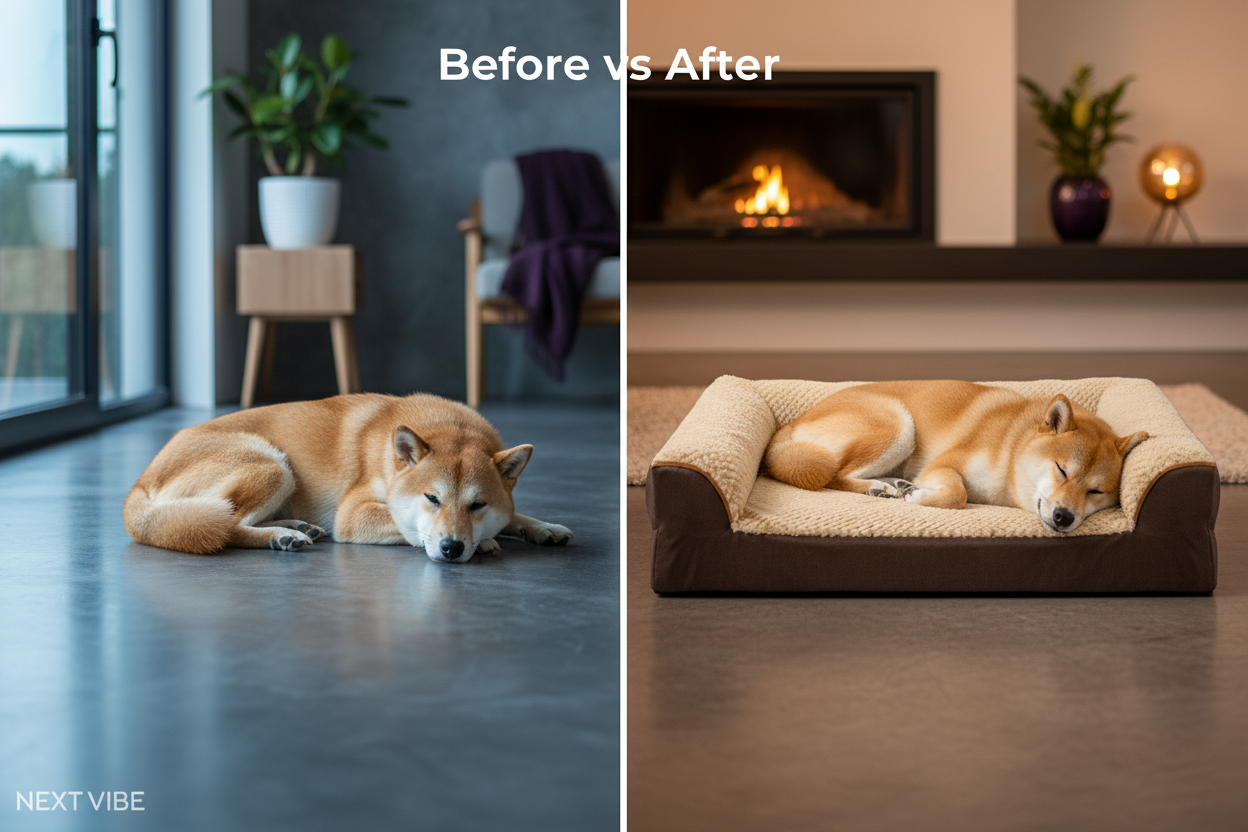 Before vs after — no logo