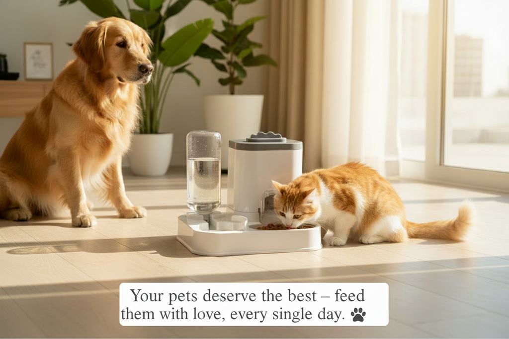 Best lifestyle shot - pet feeder