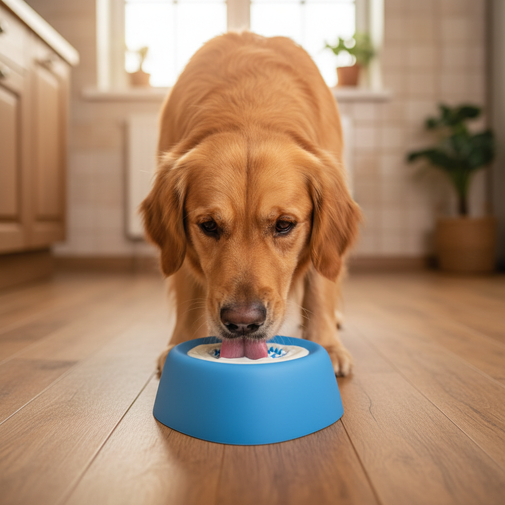 Bowl - Dog Licking