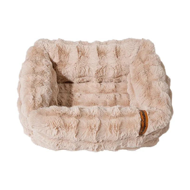 Foam Plush Cat Bed – Soft & Cozy Sleeping Nest