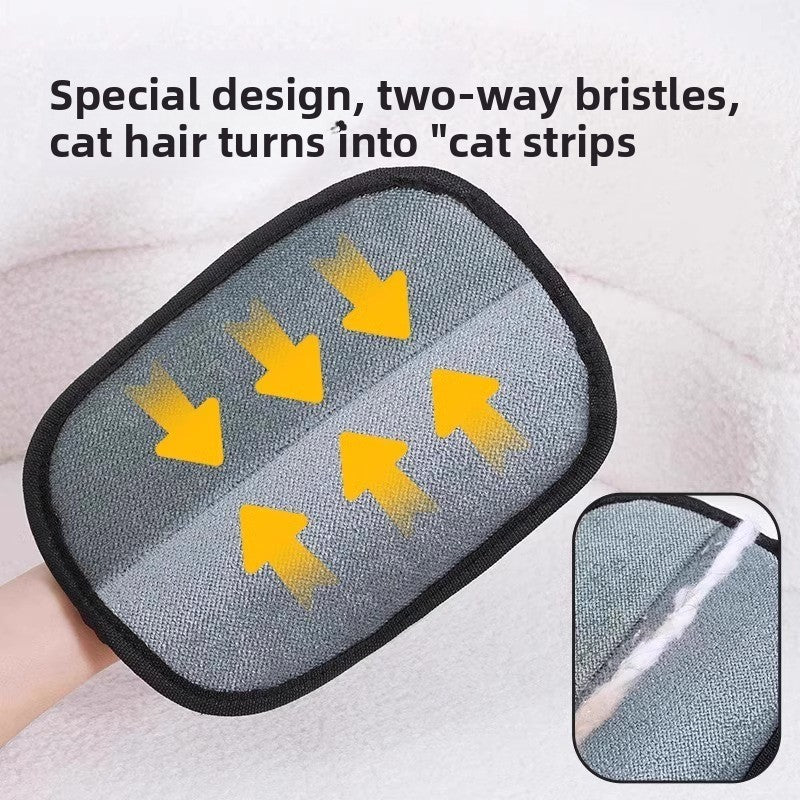 Pet Hair Removal Gloves — Electrostatic, Reusable, Works on Furniture & Coats
