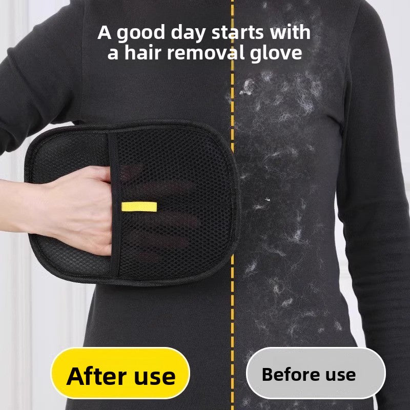 Pet Hair Removal Gloves — Electrostatic, Reusable, Works on Furniture & Coats