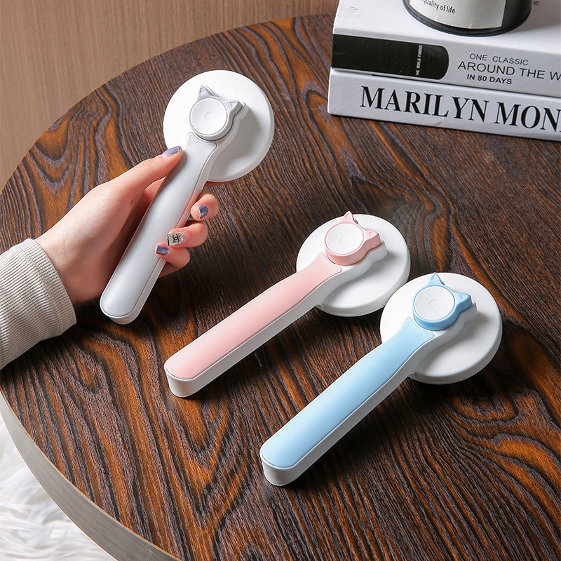 Self-Cleaning Pet Grooming Comb — One-Button, Stainless Steel, Cats & Dogs