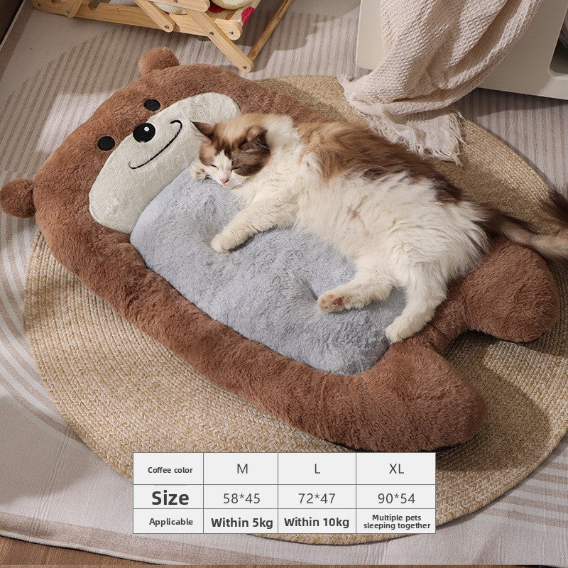Premium Flannel Pet Sofa Bed — Cozy Nest for Cats & Dogs | 34 Styles