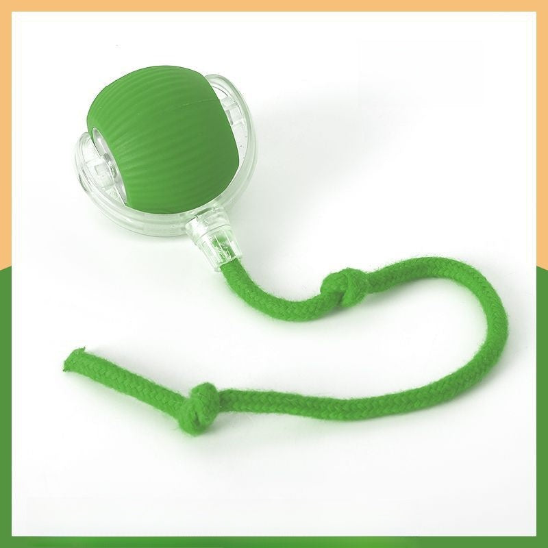 Interactive Cat Toy Ball — Auto Mode, Feather & Sound, 4 Styles