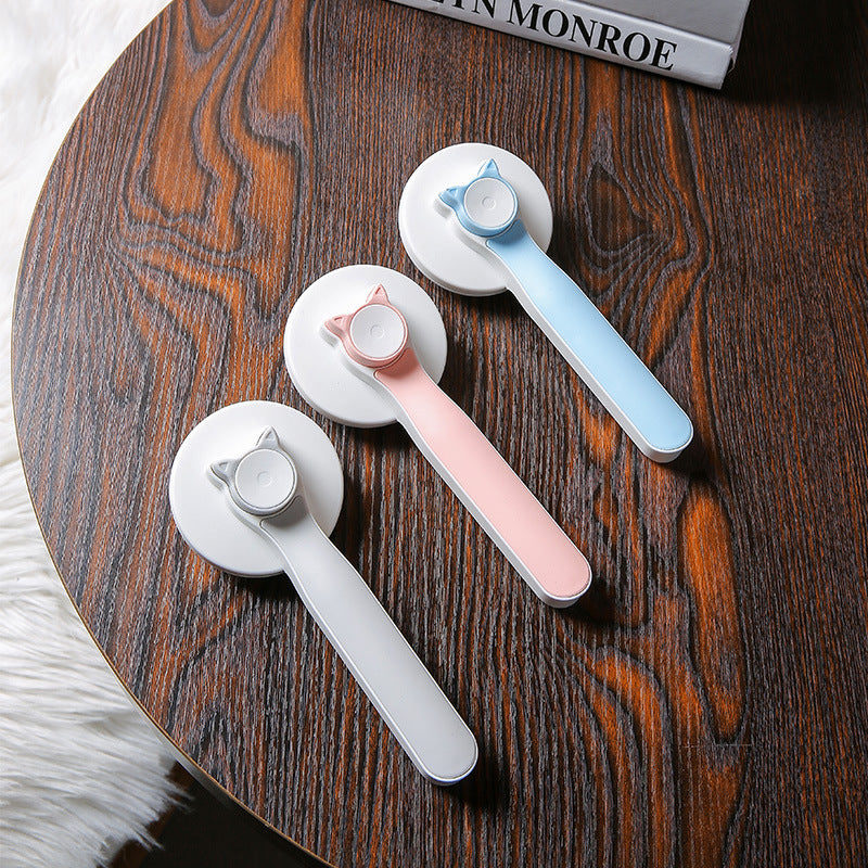 Self-Cleaning Pet Grooming Comb — One-Button, Stainless Steel, Cats & Dogs