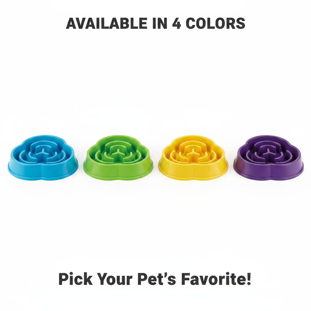 Slow Feeder Bowl - 4 Colors